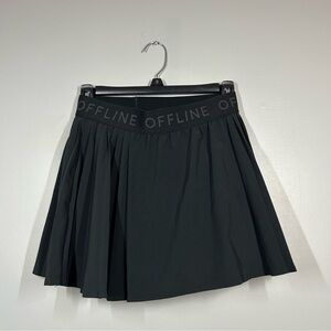Aerie black pleated skirt size small